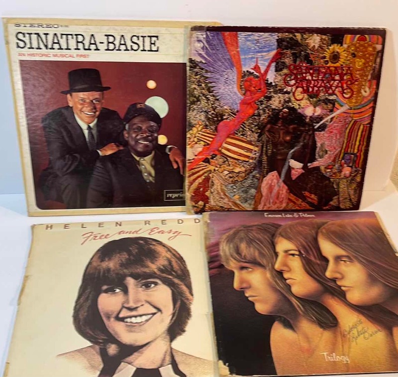 Photo 1 of VINTAGE RECORDS- SANTANA, SINATRA - BASIE, HELEN REDDY, EMERSON LAKE & PALMER