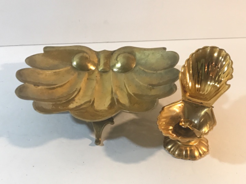 Photo 1 of VINTAGE BRASS SCONCES & DECORATIVE ITEMS