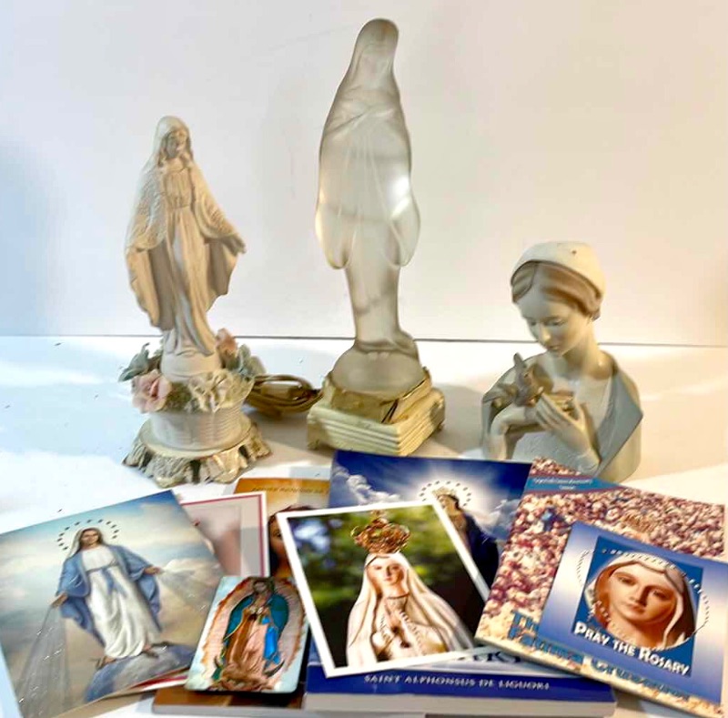 Photo 1 of RELIGIOUS STATUES AND BOOKS