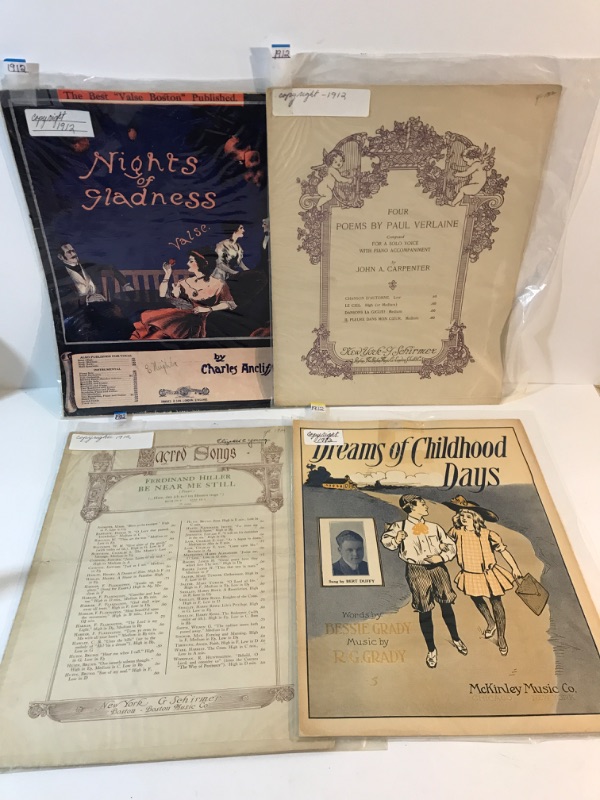 Photo 3 of ANTIQUE SHEET MUSIC - 15 SHEETS 