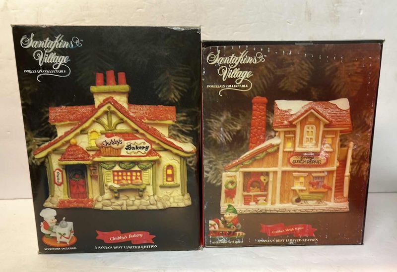 Photo 4 of SANTAKINS VINTAGE CHRISTMAS VILLAGE 5 DIFFRENT PIECES 