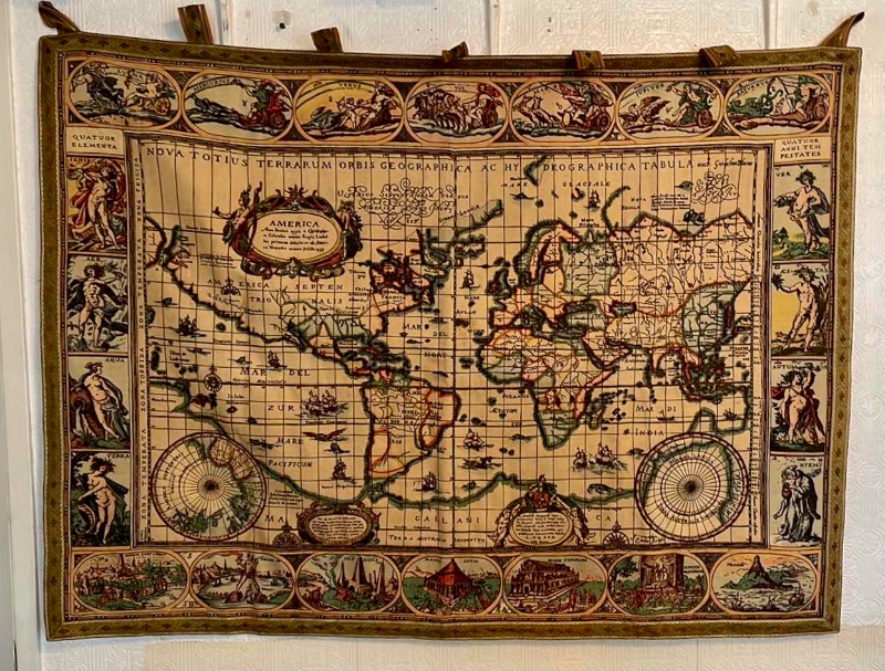 Photo 1 of RAVENSBURGER MAP OF THE WORLD TAPESTRY 
45”x 36”