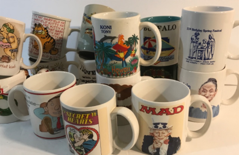 Photo 3 of COLLECTION OF COMICAL VINTAGE MUGS & MORE