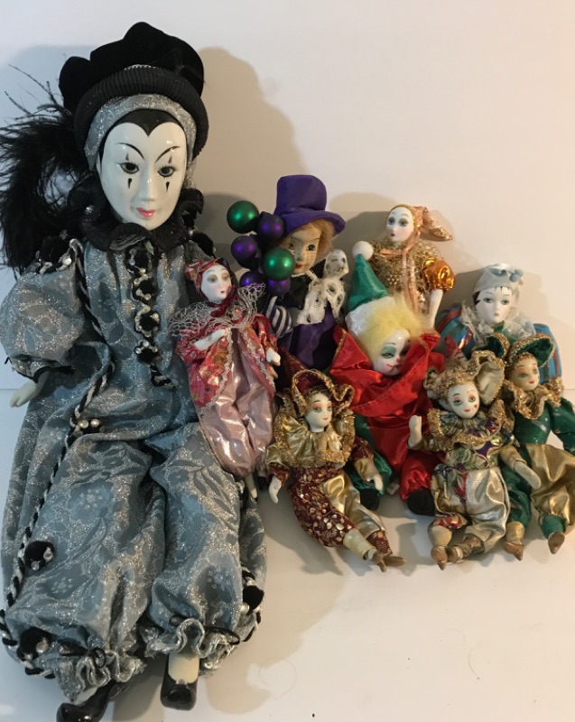 Photo 1 of VINTAGE HARLEQUIN CLOWN COLLECTION