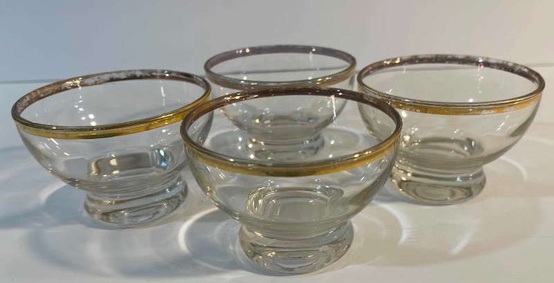 Photo 5 of MID-CENTURY LIBBEY GOLDEN FOLIAGE GLASSES