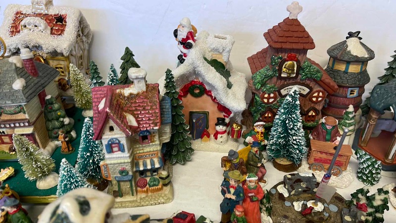 Photo 4 of MINIATURE CHRISTMAS VILLAGE AND TREES 