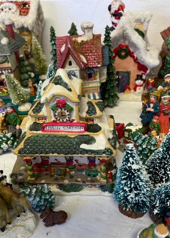 Photo 3 of MINIATURE CHRISTMAS VILLAGE AND TREES 