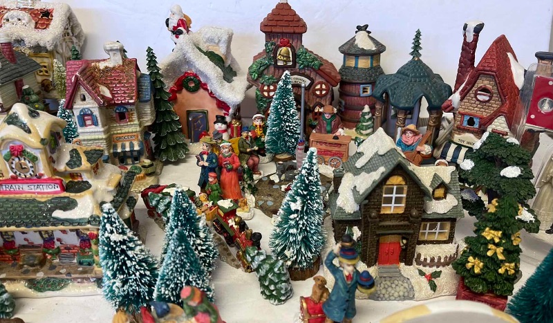 Photo 5 of MINIATURE CHRISTMAS VILLAGE AND TREES 