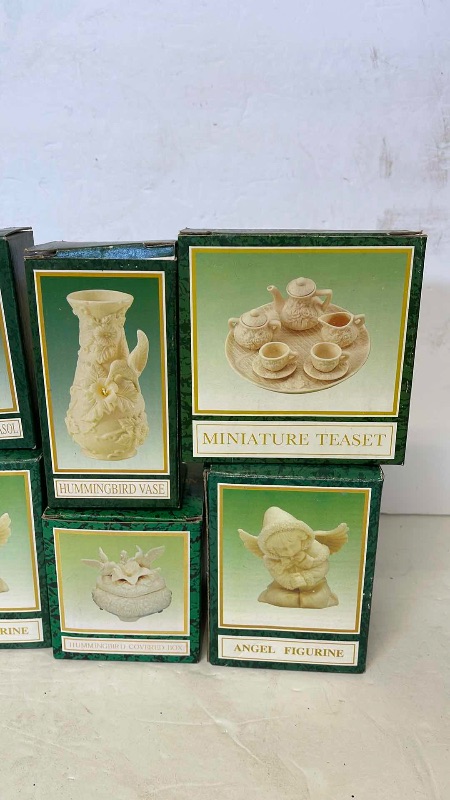 Photo 2 of NOS MINIATURE TEA SET, FIGURINES & MORE - BY JADE COLLECTION COMPANY 
