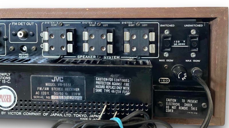 Photo 3 of VINTAGE JVC 5550U AM/FM STEREO RECEIVER JAPAN WITH BUILT-IN EQUALIZER - TESTED WORKING