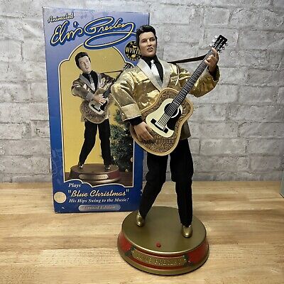 Photo 1 of NOS ELVIS PRESLEY DANCING ANIMATED LIMITED EDITION SINGING BLUE CHRISTMAS