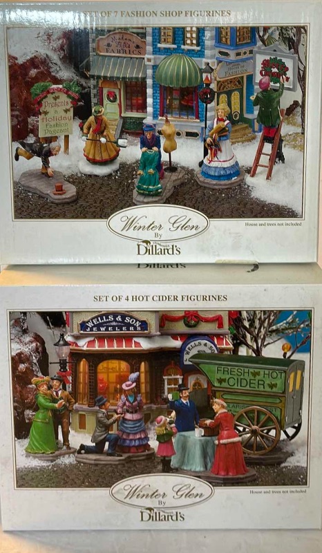 Photo 2 of DILLARDS WINTER GLEN CHRISTMAS VILLAGE FIGURINES