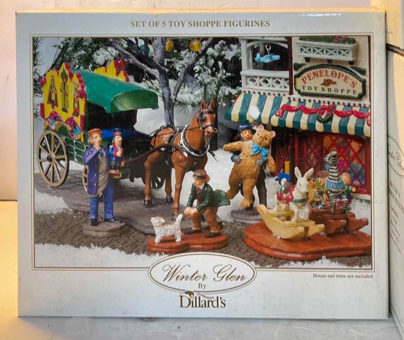 Photo 3 of DILLARDS WINTER GLEN CHRISTMAS VILLAGE FIGURINES