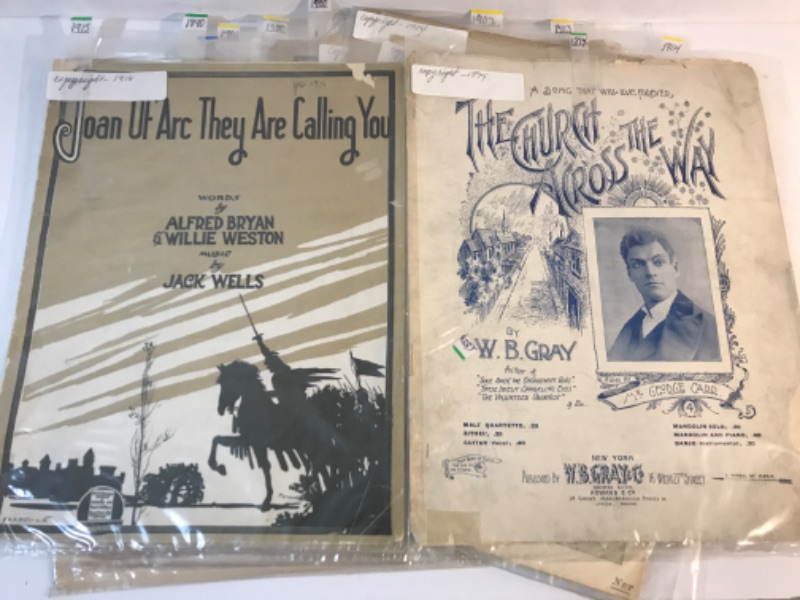 Photo 2 of ANTIQUE SHEET MUSIC 20 ITEMS