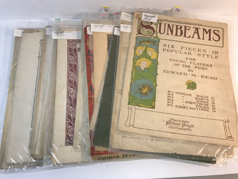 Photo 1 of ANTIQUE SHEET MUSIC 
20 ITEMS