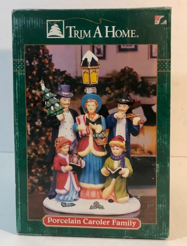 Photo 1 of TRIM A HOME- CHRISTMAS , PORCELAIN CAROLER FAMILY NOS
