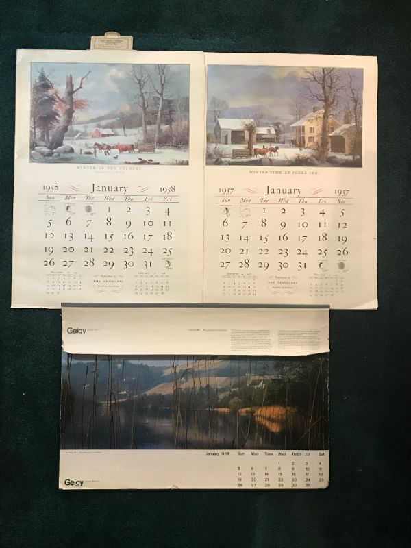 Photo 1 of VINTAGE CALENDAR SCENES - PUBLISHED BY THE TRAVELERS & MORE