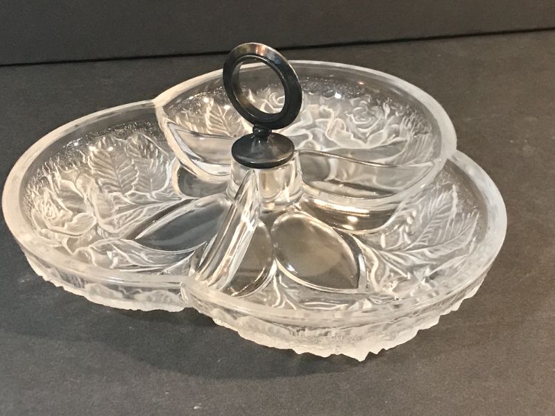 Photo 2 of FLORAL DESIGN RELISH TRAY, BOWLS & MORE