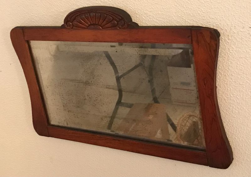 Photo 3 of ANTIQUE WOOD FRAME MIRROR
24X16.5