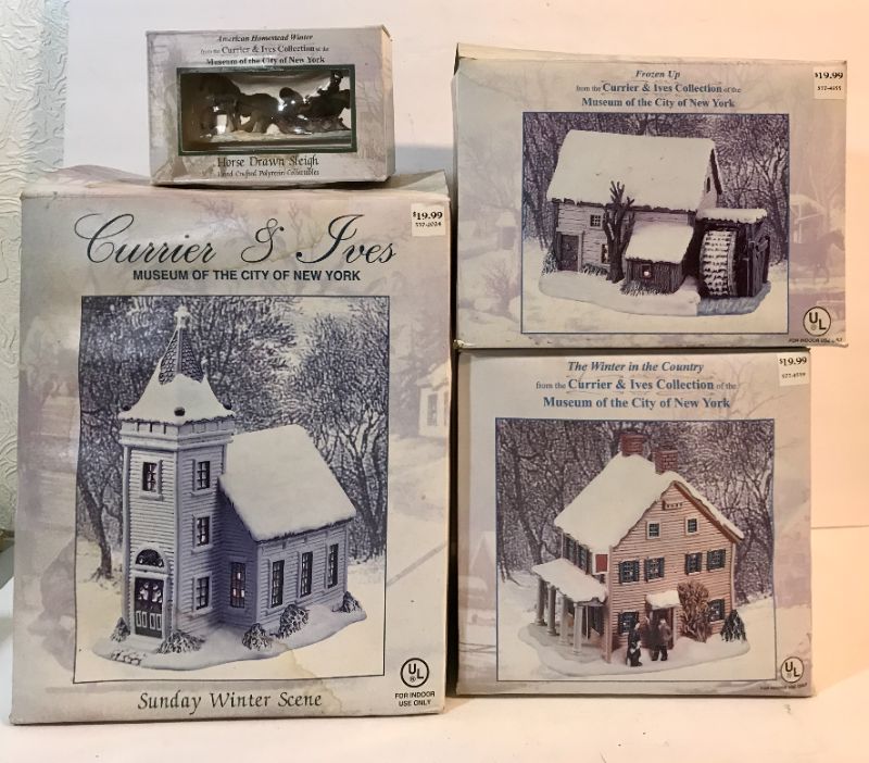 Photo 1 of CURRIER & IVES AMERICAN WINTER SCENE & MORE