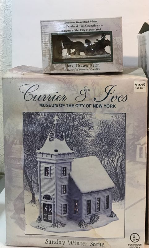 Photo 2 of CURRIER & IVES AMERICAN WINTER SCENE & MORE