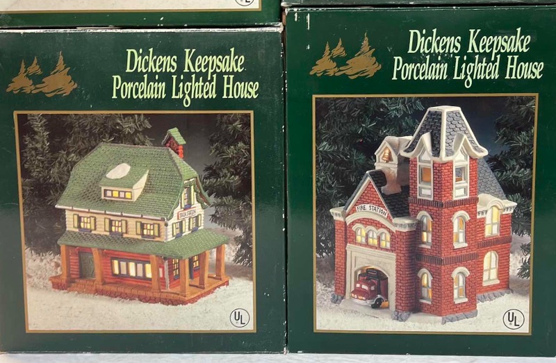 Photo 2 of DICKENS PORCELAIN LIGHTED HOUSES