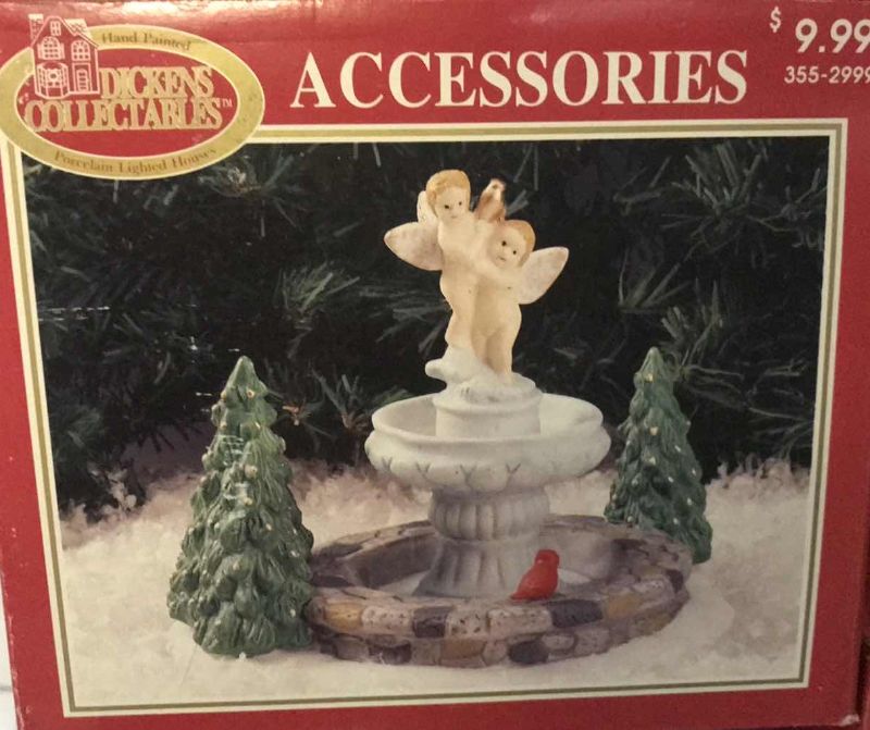 Photo 3 of DICKENS COLLECTABLES PORCELAIN ACCESSORIES FOR CHRISTMAS VILLAGE