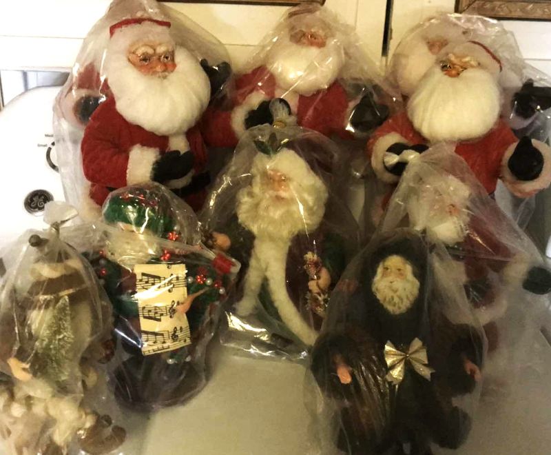 Photo 1 of  SANTA CLAUSE FIGURINES 11” & 7.5” TALL. FOR CRAFTING