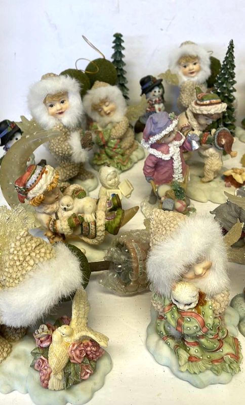 Photo 2 of VINTAGE CHRISTMAS FIGURINES- FUR TRIMMED CUTIE & MORE