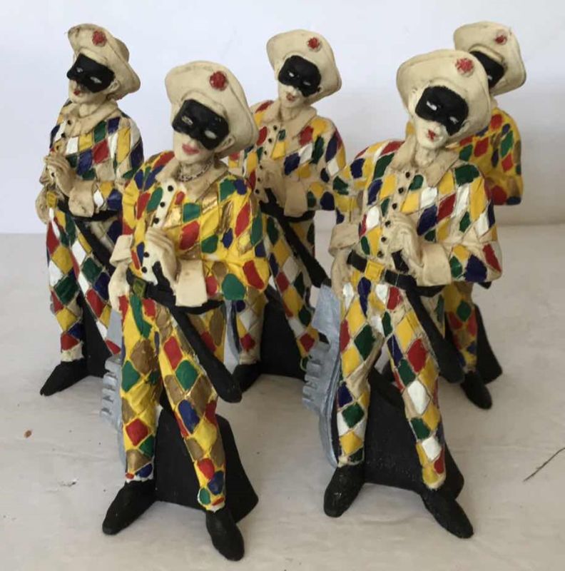 Photo 3 of CAPO ART CLOWNS MADE IN ITALY SET OF 10 NOS - MADE FOR THE VENETIAN 