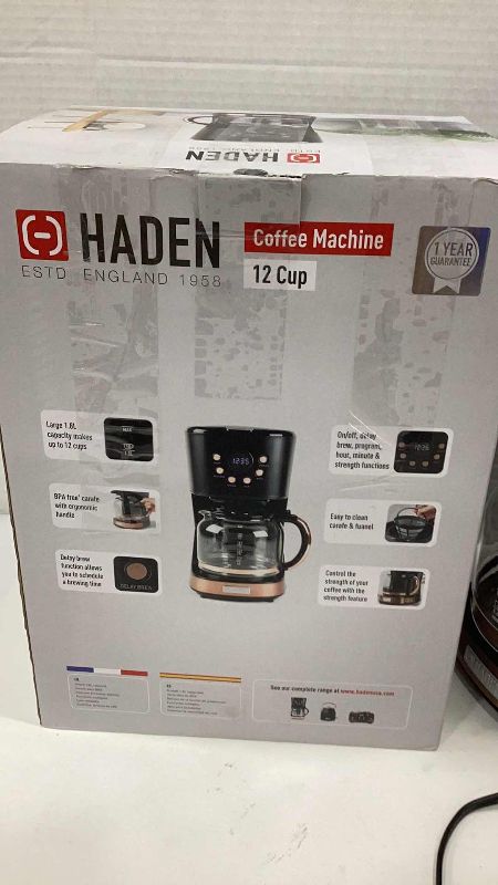 Photo 2 of HADEN 12 CUP COFFEE MACHINE