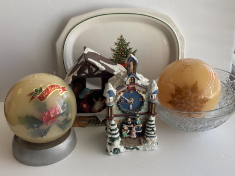 Photo 1 of CHRISTMAS GLOW CANDLES, NATIVITY LIGHT,  PLATTER & MORE