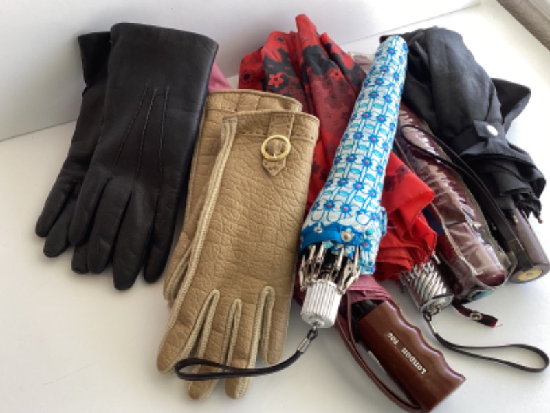 Photo 2 of ASSORTED UMBRELLAS & GLOVES - SOME VINTAGE