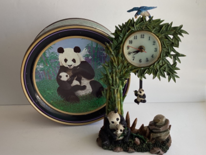 Photo 1 of ANIMAL CLASSICS PANDA FIGURE 7”, PANADA CLOCK & MORE