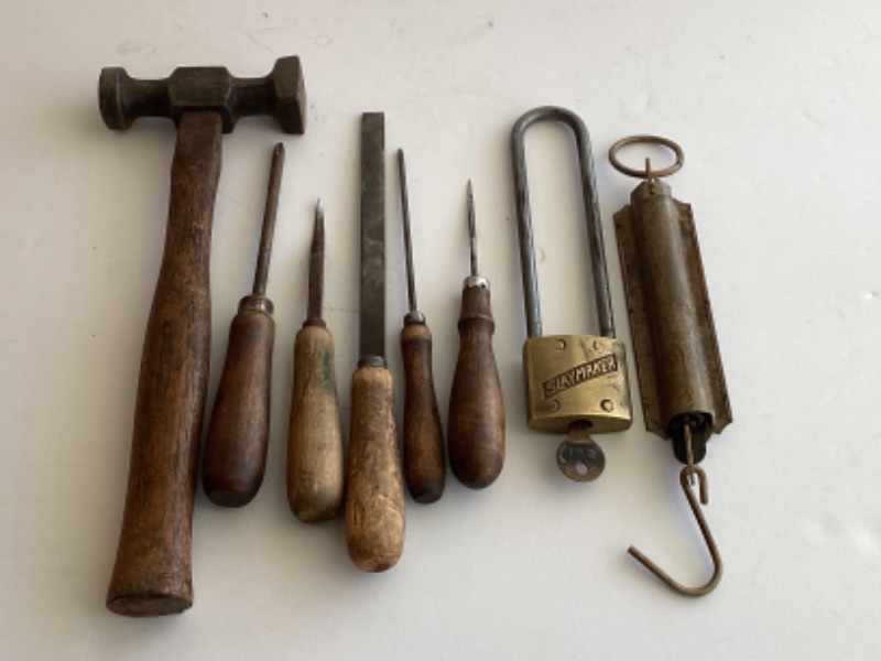 Photo 1 of ANTIQUE TOOLS, LOCKS