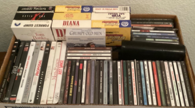 Photo 1 of COLLECTION OF CD’s, VHS TAPES & DVD’s