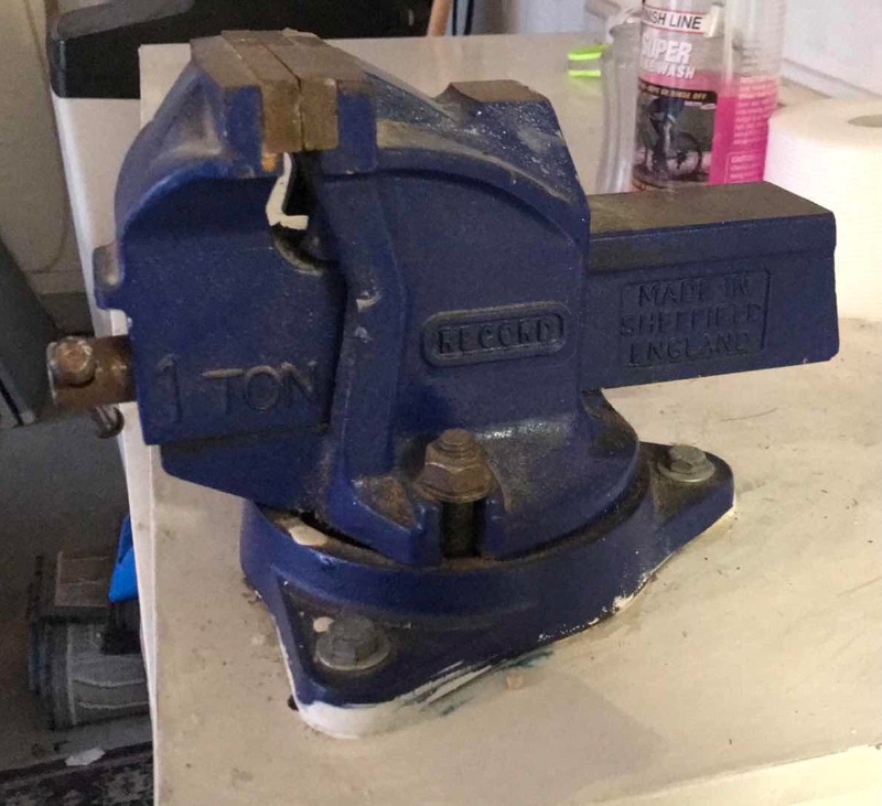 Photo 1 of VINTAGE BENCH VISE - MADE IN ENGLAND 