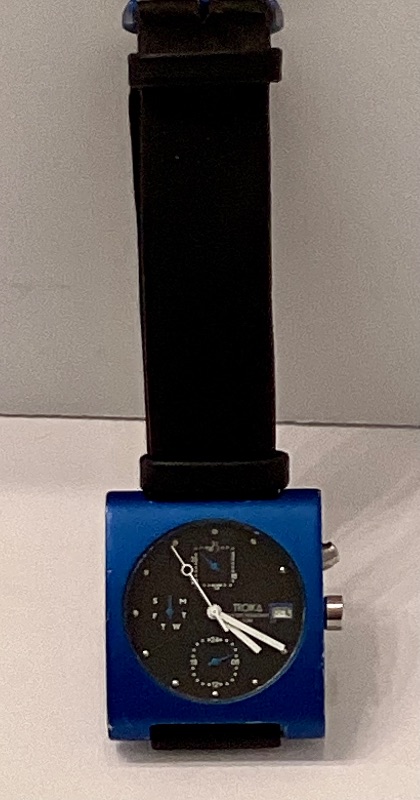 Photo 1 of TROIKA BLUE SQUARE WATCH MADE IN GERMANY
