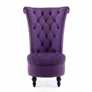 Photo 3 of BELLEZE MODERN GOTHIC STYLE VELVET ACCENT CHAIR, ELEGANT SEATING WITH HIGH BACK & BUTTON DETAILS, CONTEMPORARY DESIGN FOR LIVING

