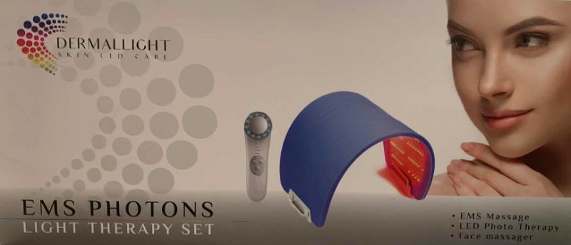 Photo 3 of DERMALLIGHT SKIN LED CARE EMS PHOTONS LIGHT THERAPY SET FOR FACE AND BODY