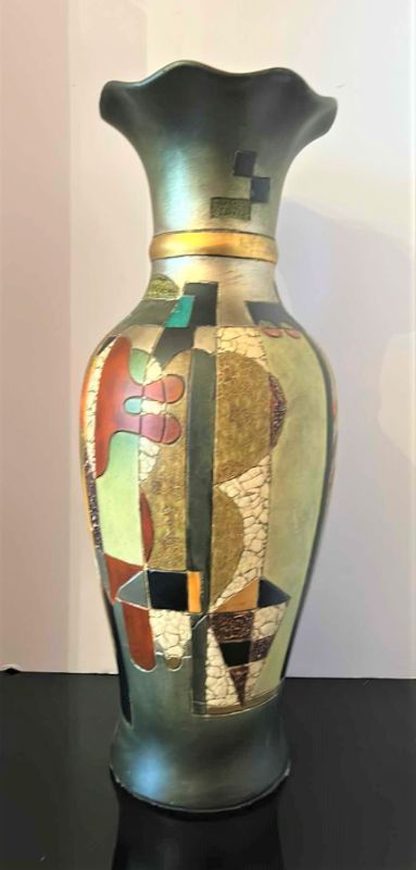 Photo 1 of ABSTRACT CERAMIC VASE H24”