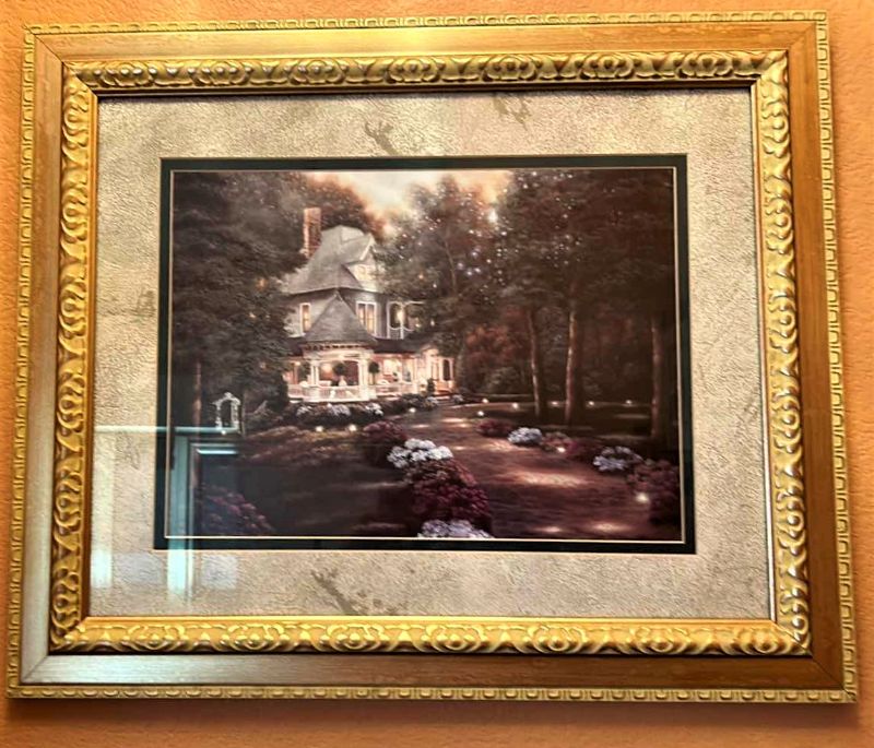 Photo 1 of ARTWORK GOLD FRAMED COUNTRY COTTAGE 24” x 20”