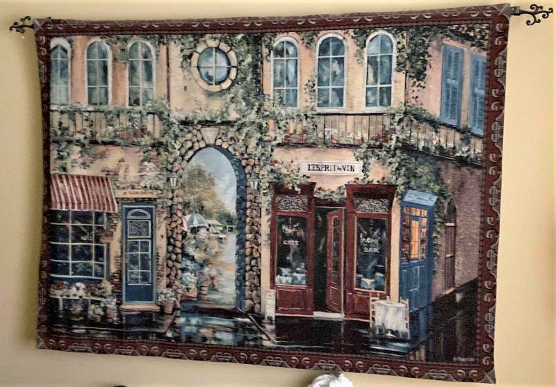 Photo 1 of WALL TAPESTRY ON HANGER 77” X 58”