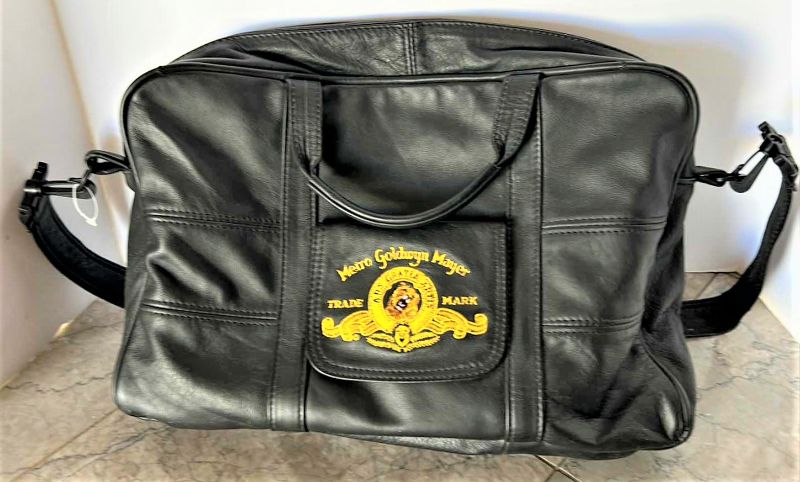 Photo 1 of METRO GOLDWYN MAYER EMBROIDERED GENUINE LEATHER TRAVEL BAG