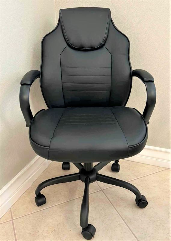 Photo 1 of BLACK EXECUTIVE ROLLING OFFICE CHAIR