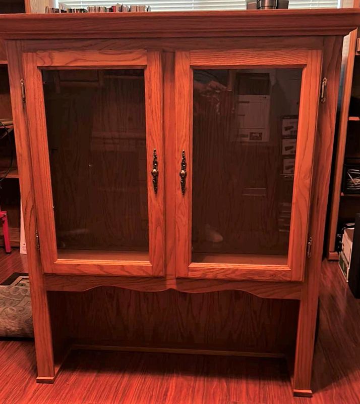 Photo 1 of LIGHTED WOOD HUTCH  44” x 15” x H48”