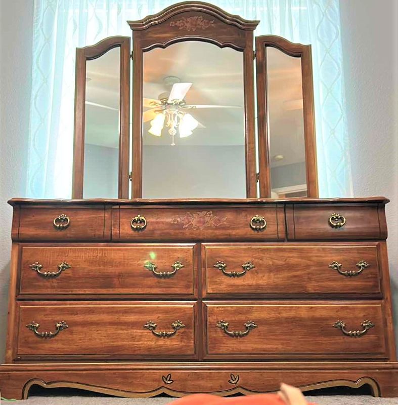 Photo 1 of LEA THE BEDROOM PEOPLE DRESSER  64” x 20” x H M32” AND MIRROR H45.5”
