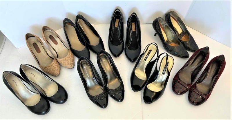 Photo 1 of 8 PAIRS OF WOMENS HIGH HEELS SIZE 6