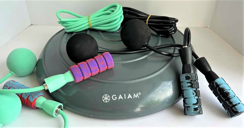 Photo 1 of NEW GAIAM BALANCING DISC AND 2 NEW JUMP ROPES