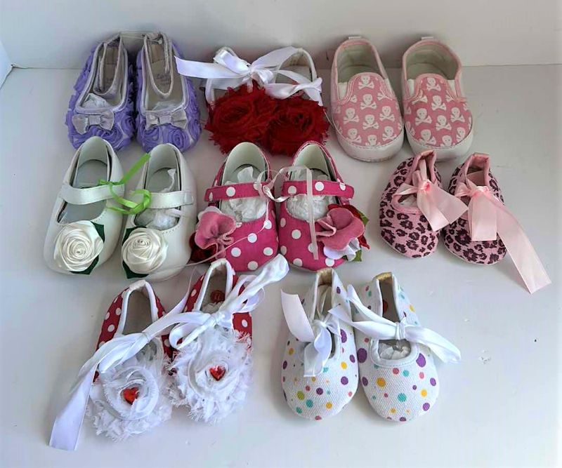 Photo 1 of 8 PAIRS NEW BABY SHOES